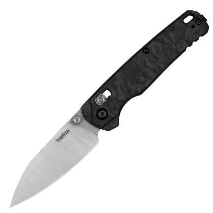 Kershaw 6105CF Bel Air Folding/Reverse Tanto Plain Blackwash CPM MagnaCut Steel Blade/Bright Nickel Cerakote 6061-T6 Aluminum Handle