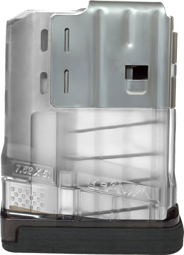 LANCER Magazine L7AWM SR-25 - 7.62X51 5-Round TRANSLUCENT CLEAR