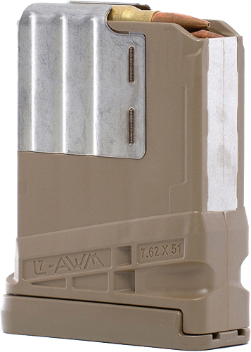 LANCER Magazine L7AWM SR-25 G2 - 7.62X51 10-Round TRANSLUCENT FDE