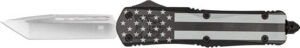 COBRATEC LARGE FS3 OTF BLACK - OUT FLAG 3.5" D2 TANTO NS