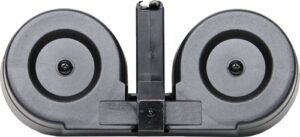 IVER JOHNSON Magazine AR15 - 223 100-Round DRUM BLK/CLEAR POLY