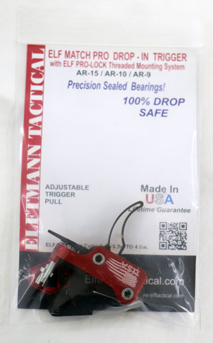 ELFTMANN TRIGGER AR-15 MATCH - PRO CURVED FNGR ADJ 2.75-4LBS - Image 2
