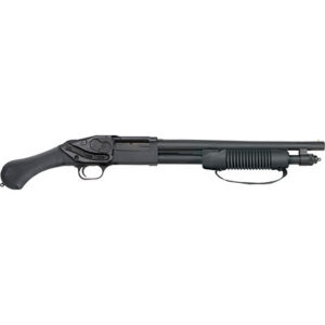 Mossberg 50637 590 Shockwave 20 Gauge 3" 14.38" 5+1 Blued Black Fixed Raptor Birdshead Grip Crimson Trace Laser Saddle