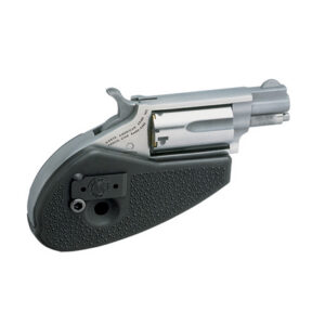 North American Arms 22MSCHG Mini-Revolver 22 LR/22 WMR 5 Shot 1.13" Stainless Steel Barrel, Frame & Cylinder, Black Synthetic Holster Grip, Exposed Hammer