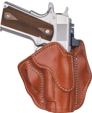 1791 Gunleather ORBH1SCBRR BH1S Optic Ready OWB Classic Brown Leather Belt Slide Fits 1911 Fits 3.5-4.25" Barrel Right Hand
