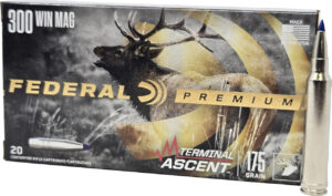 Federal Terminal Ascent Rifle Ammunition 300 Win Mag 175gr PT 3030 fps 20/ct