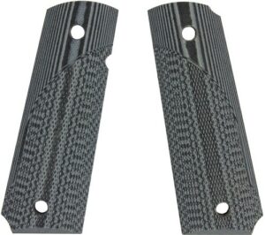 Pachmayr 61001 Tactical Grip Checkered Black & Gray G10 Panels for 1911