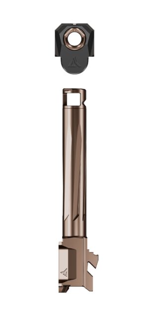 Radian Weapons R0839 Ramjet & Afterburner Combo 9mm Luger Compatible w/Glock 17 Gen5, Bronze Stainless Steel