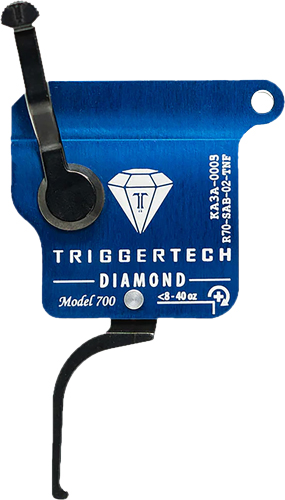 TriggerTech R70SAB02TNF Diamond Black Flat Straight Fits Remington 700 Right Hand