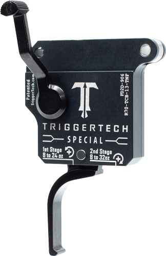 TriggerTech R70TCB13TNF Special Two-Stage Flat Trigger with 1-3.50 lbs Draw Weight & Matte Gray w/Black Parts Finish for Remington 700 Right