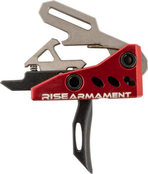 Rise Armament RA535BLKARP RA-535 Advanced Performance Single-Stage Straight with 3.50 lbs Draw Weight, Red Housing & Black Trigger for AR-Platform, Includes Pins
