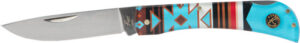 ABKT Roper Tumble Weed Sunset Series II Folding Knife 3" Drop Point Blade