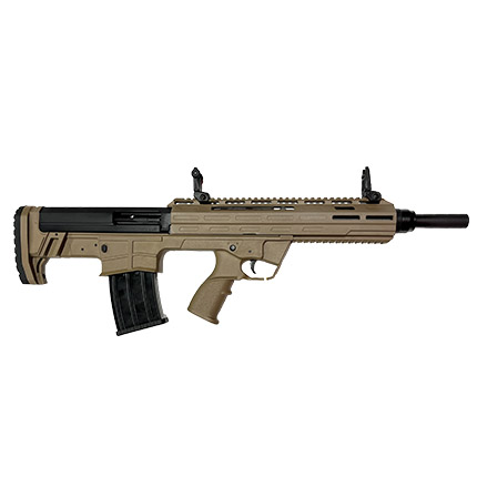Tokarev USA 21000128 TBP 12 Gauge 3" 5+1 18.50", FDE, Cheek Riser Compatible Bull-Pup Stock, Flip-Up Sights, 3 Chokes