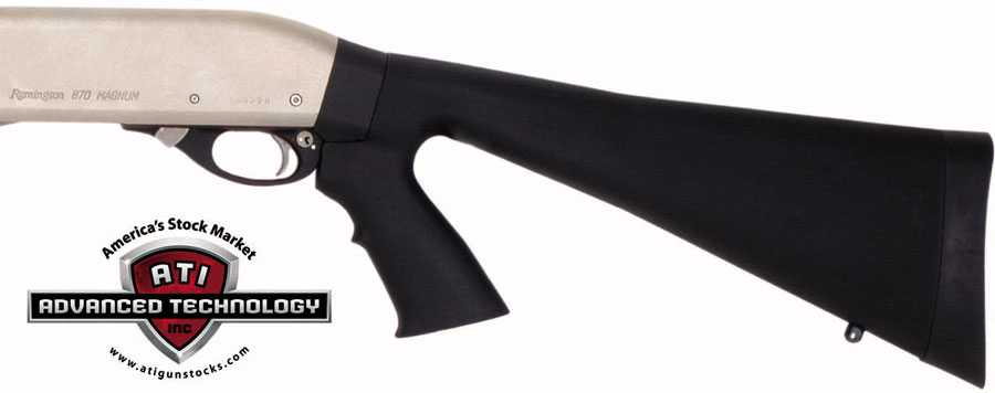 Advanced Technology SPG0100 Shotforce Shotgun Stock Fixed Pistol Grip Black Synthetic for Moss 12/20 GA, Rem 870 12 GA, Win 12/20 GA