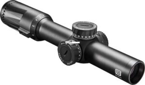 Eotech VDU110FFSR4 Vudu FFP Black Hardcoat Anodized 1-10x 28mm 34mm Tube Illuminated Red SR4 MOA Reticle Features Throw Lever