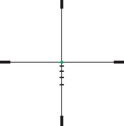 Eotech VDU18SFHC3G Vudu SFP Black Hardcoat Anodized 1-8x 24mm 30mm Tube Illuminated Green HC3 MOA Reticle Features Throw Lever - Image 2