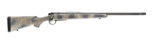 Bergara Rifles B14SM519CF B-14 Ridge Carbon Wilderness 6.5 PRC 2+1 24" Carbon Fiber Wrapped Barrel, Gray Cerakote Steel Receiver, SoftTouch Woodland Camo Fixed American Style Stock, Right Hand