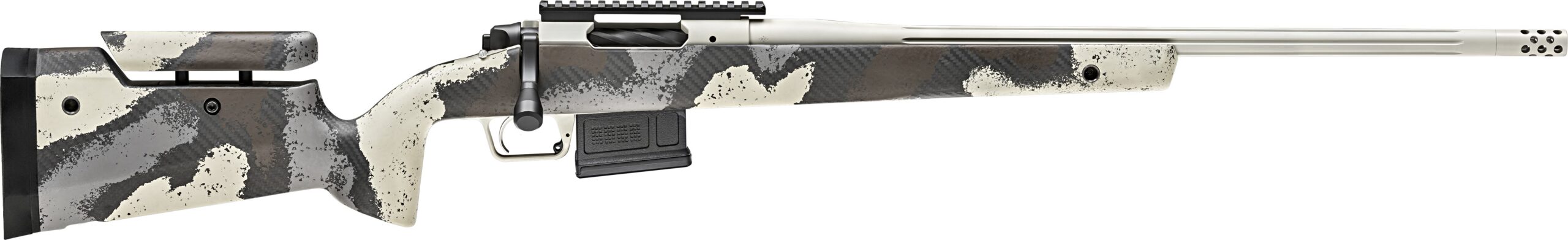 Springfield Armory Model 2020 Waypoint 6.5 Creedmoor Rifle 5-Round Magazine 22" Fluted Barrel Camo Adjustable Stock
