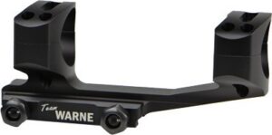 Warne XSKEL1TW X-SKEL Scope Mount/Ring Combo Black Anodized 1" 0 MOA