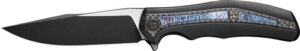 WE KNIFE ZONDA 4.05" Black - TITANIUM/BLACK STONEWASH