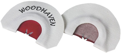 Woodhaven WH013 Red Wasp Diaphragm Call Triple Reed Attracts Turkeys White