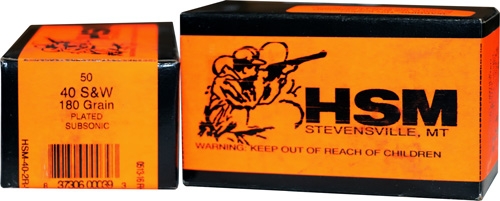 HSM SUBSONIC 40 SW 180GR - LEAD-FN 50-Round 20BX/CS - Image 2