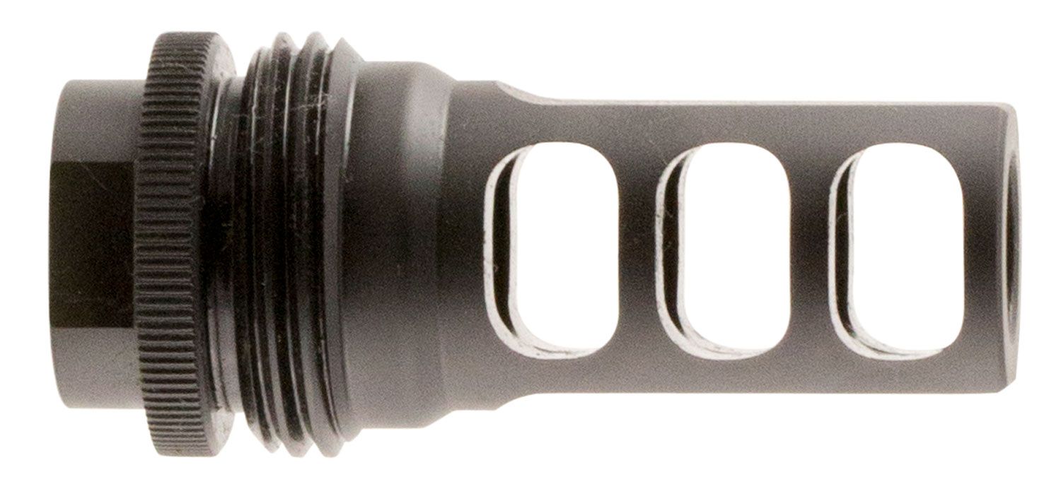 SilencerCo AC1733 ASR Muzzle Brake Black Steel with 5/8"-24 tpi Threads for 458 Cal