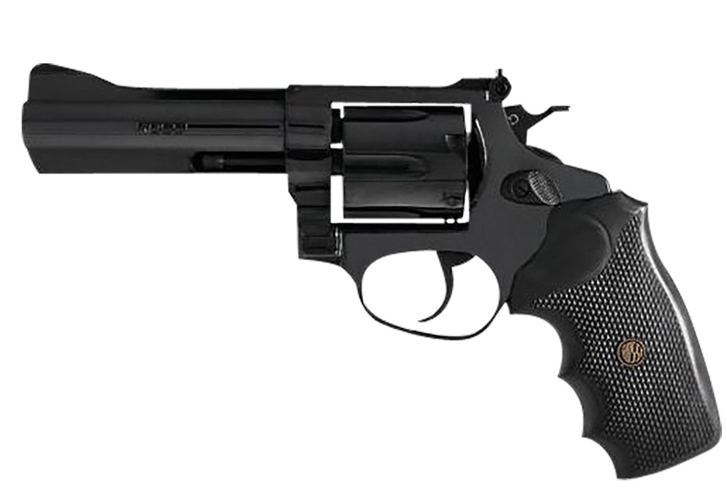 Rossi 2-RM661 RM66 Medium Frame 38 Special +P/357 Mag 6 Shot, 6" Black Stainless Steel Barrel, Cylinder & Frame, Black Textured Rubber Grip, Hammer Block Safety, Exposed Hammer