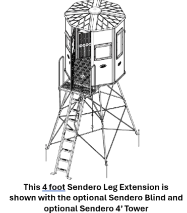 Trophy Treestands Sendero 4' Leg Extensions (TT858-LE4)