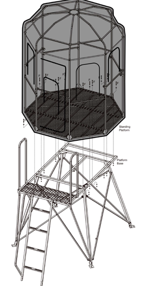 Trophy Treestands D-Lux 5' Tower (TT818-5)