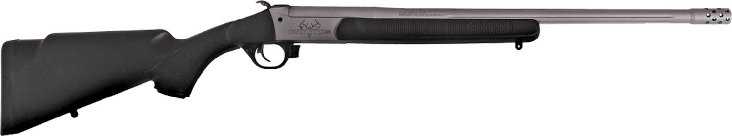 Traditions CR361130T Outfitter G3 360 Buckhammer 22" Tungsten Cerakote Chrome Lined Steel/ Target Crown Barrel, Tungsten Cerakote Drilled & Tapped Receiver, Adj Cheek Piece & LOP Black Synthetic Stock