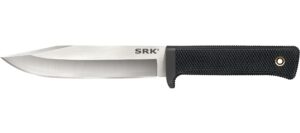 Cold Steel CS-35AN San Mai SRK 6" Fixed Plain Satin VG-10 San Mai Blade/Black Checkered w/Finger Guard Kray-Ex Handle