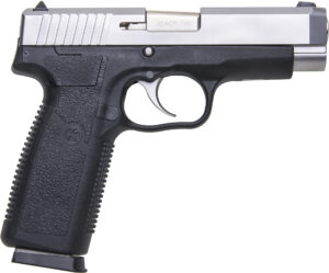 Kahr Arms CT4543 CT45 45 ACP 7+1 4" Stainless Steel Barrel, Matte Serrated Stainless Steel Slide, Black Polymer Frame, Black Textured Polymer Grip, Right Hand
