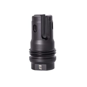 Rugged Suppressor FH006 R3 Flash Mitigation System Black with 3/4"-24 tpi Threads & 2.13" OAL for 7.62mm Radiant762, Surge762, Razor762 & Micro30 Suppressors