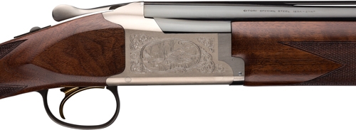 Browning 0180766005 Citori 725 Feather Superlight 20 Gauge 26" Barrel 2.75" 2-Round, Blue Barrels, Silver Nitride Finished Engraved Receiver, Black Walnut Straight Grip Stock, Schnabel Forearm - Image 3