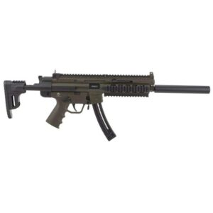 GSG GSG219GERGGSG1622G GSG-16 Full Size 22 LR 22+1 16.25" Black Green Polymer Receiver Black Collapsible w/Storage Compartment Stock Right Hand