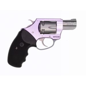 Charter Arms 52240 Pathfinder Lite Lavender Lady Small 22 LR, 8 Shot, 2" Matte Stainless Steel Barrel & Cylinder, Lavender Aluminum Frame w/Black Finger Grooved Rubber Grip, Exposed Hammer