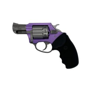 Charter Arms 52340 Pathfinder Lavender Lady Small Frame 22 WMR 8-Round 2" Stainless Steel Barrel, Lavender Aluminum Frame, Stainless Cylinder, Black Finger Grooved Rubber Grip, Exposed Hammer