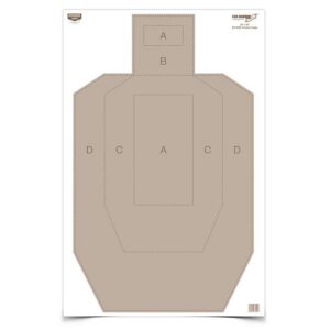 Birchwood Casey EZE-Scorer Paper Practice Targets 23" x 35" IPSC 100/ct