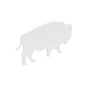 B/C AR500 3/8" SILHOUETTE BISON WHT