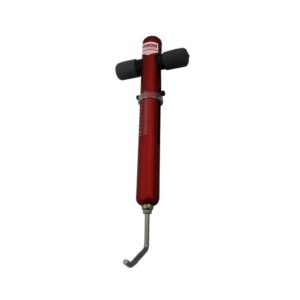 Birchwood Casey TRGSCL Trigger Scale Red Aluminum Body with Stainless Steel Trigger Pull & Rubber Black Handle for Firearms