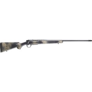 Bergara Rifles B14SM519 B-14 Wilderness Ridge 6.5 PRC 2+1 24" Threaded, Sniper Gray Cerakote Barrel/Rec, SoftTouch Woodland Camo Synthetic Stock, Omni Muzzle Brake