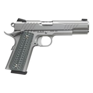 Savage Arms 67205 1911 Government 9mm Luger 10+1 5" Stainless Steel Barrel, Serrated Stainless Steel Slide, Stainless Steel Frame w/Beavertail, Brown VZ Grip