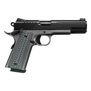 Savage Arms 67206 1911 Government 9mm Luger 10+1 5" Black Stainless Steel Barrel, Black Nitride Serrated Stainless Steel Slide, Stainless Steel Frame w/Beavertail, Black/Gray VZ Grip