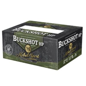 Nobel Law Enforcement Buckshot Shotshells 12 Gauge 2-3/4" 27-pellet 1325fps #4B 250/ct