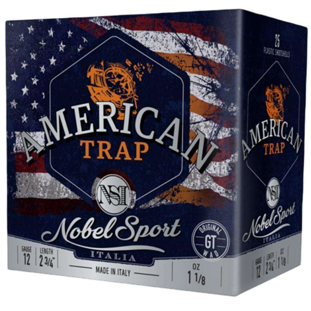 Nobel NSI Target Trap Shotshell 12 ga 2-3/4" 1-1/8 oz. 1200 fps #8 25/ct