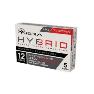Migra Hybrid HD Tungsten/Nickel Plated Lead Stack Shotshells 12 Gauge 3" 2oz 1100 fps #5 & #9 5/ct