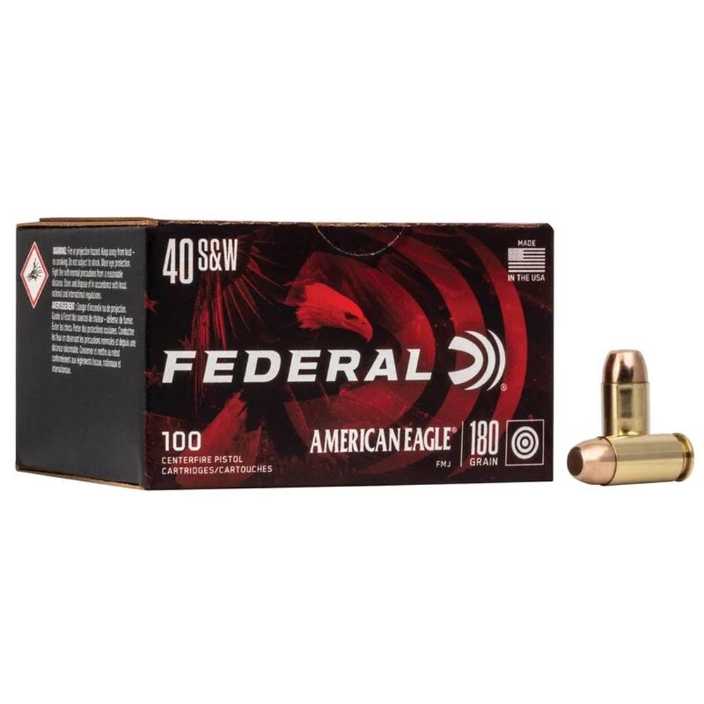 FEDERAL 40 S&W 180GR Full METAL JACKET AMMO 500-Round