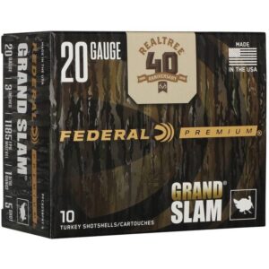 Federal Grand Slam Realtree 40th Anniversary Shotshells 20 Gauge 3" 1-5/16oz 1185 fps #5 10/ct