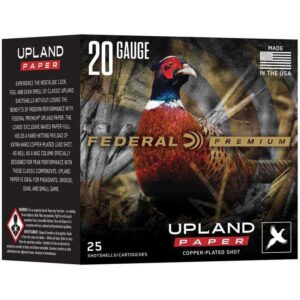 Federal Premium Upland Paper Shotshells 20 Gauge 2-3/4" 1oz 1250 fps #4 25/ct